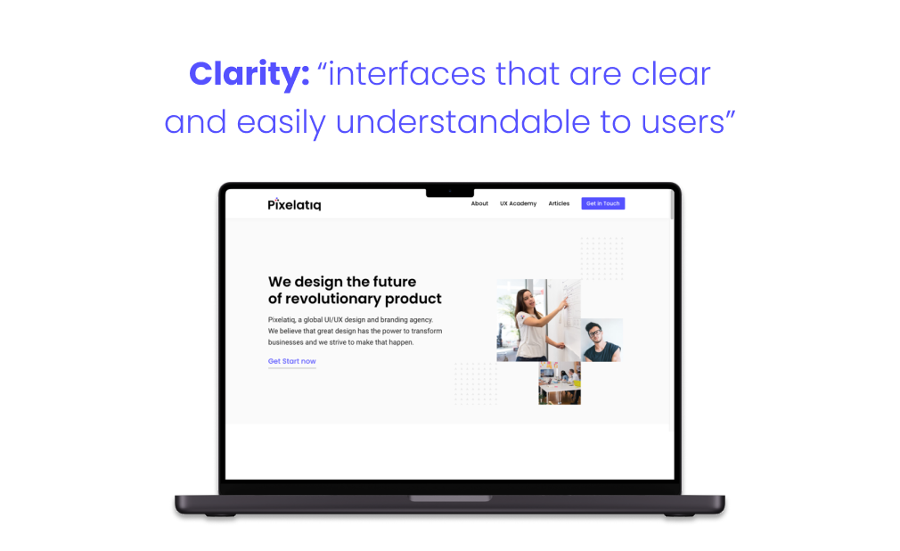 Clarity in UI Design Principles 