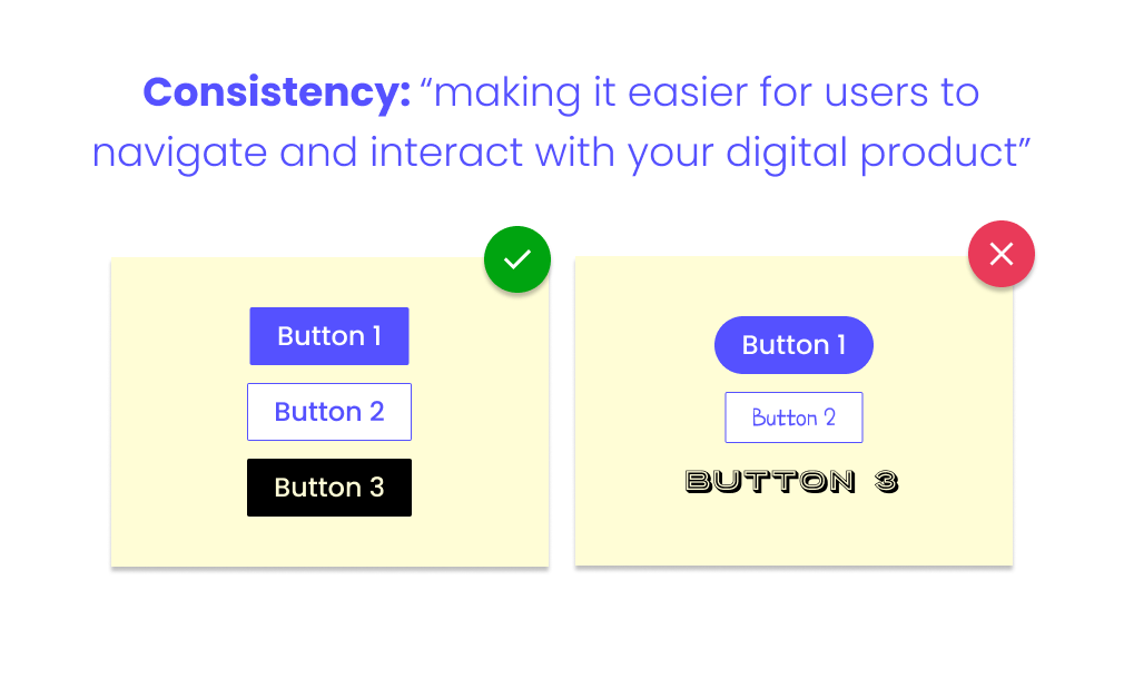 Consistency in UI Design Principles 