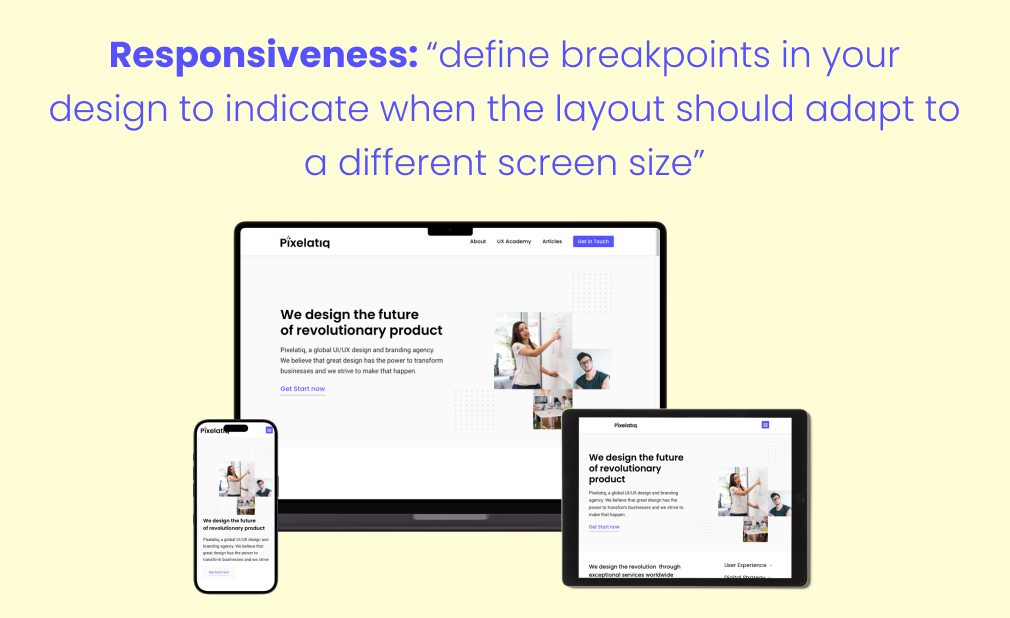 Responsiveness in UI Design Principles 